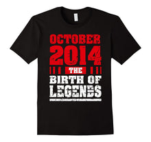 3rd Birthday Gift Toddler 3 Years Old Born 2014 October Tee