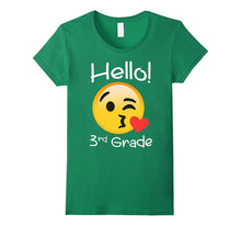 3rd Grade Back to School Hello Third Grade Emoji T-Shirt