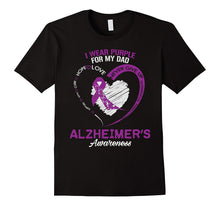 I Wear Purple for My Dad Alzheimer's Awareness T Shirt