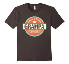 Grampa Grandfather Vintage Crown Fathers Day T-Shirt