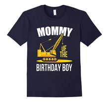 Mommy of the Birthday Construction Theme Boy's T-Shirt