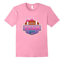 Gender Reveal Football Team Girl Tee Shirt Pink or Blue Love