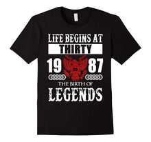 Happy 1987 My 30th Birthday Gift Ideas T Shirt