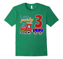 3 Years Old 3rd Birthday Train 3 Toddler Kids T-Shirt