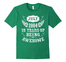 13 Years of Being Awesome B-Day Gift Shirt Born in July 2004