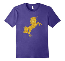 Kids Gold Bling Unicorn Gift T-Shirt - Girls Shirt