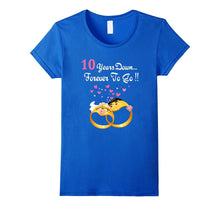 10 Years Anniversary Gift 10th Wedding Married Couple Shirt