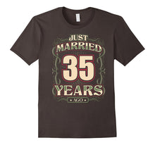 35th Wedding Anniversary Shirt Just Married 35 Years Ago