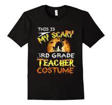My Scary 3rd Grade Teacher Costume Shirt Cat Moon Halloween