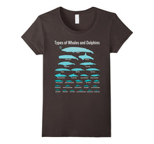 28 Types of Whales and Dolphins - Educational T-Shirt