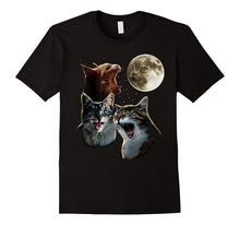 Funny Cat Shirt Three Wolf Moon Shirt Parody Shirts for Men