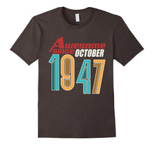 Awesome Since October 1947 T-Shirt 70th Birthday