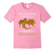 Funny Training to Ride Dragons T-Shirt Geek Nerd Gamer Gift