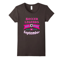 Girls Soccer Legend Born September Top Birthday Gift TShirt