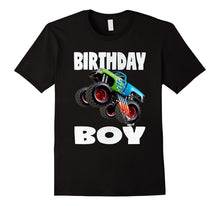 Birthday Boy Vintage Bday Boys Jumping Monster Truck T-Shirt