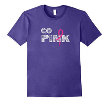 Go Pink Ribbon Awareness TShirt for Breast Cancer Supporters