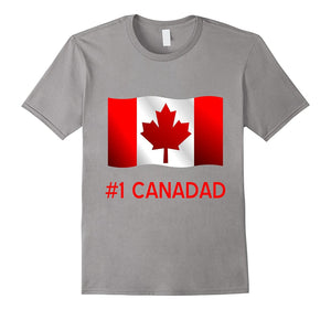 #1 Canadad T-Shirt for Canadian Dads, Fathers, Papas, Gramps