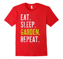 Eat Sleep Garden Repeat Distressed Tshirt Gift