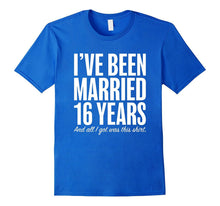 16 Years Married Anniversary 16th Year Wedding Gift T-Shirt