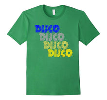 Disco 1970s Style Repeat Tshirt Vintage Retro Neon Light Tee