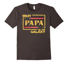 Mens Best Papa in the Galaxy Father's Day Papa T-Shirt