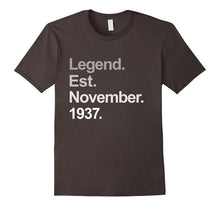 Legend Est November 1937 Shirt - 80th Birthday Gifts TShirt