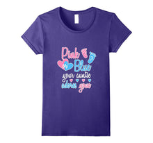 Pink Blue Your Auntie Loves Adores You T Shirt Gender Reveal