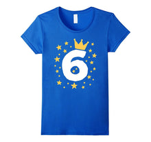Kids Birthday Number Age 6 Year Boy Girl King Queen T Shirt