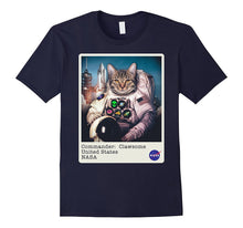 NASA Commander: Clawsome Cat Astronaut Graphic T-Shirt