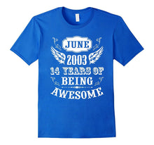 14 Year Old Teens Born in June 2003 Awesome Birthday T Shirt