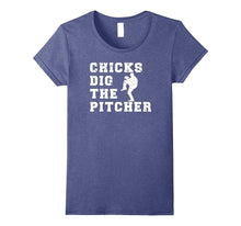 Chicks Dig the Pitcher Funny Baseball T Shirt