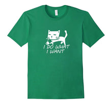 Funny Cat Tee "I Do What I Want" Personality Kitten T-Shirt