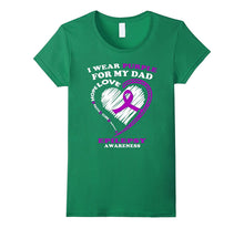Epilepsy Awareness Shirt - I Wear Purple for My Dad