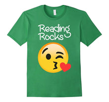 Reading Rocks Fun Teacher Reader Emoji HEARTS Love T Shirts
