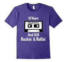 13th Wedding Anniversary Gift 13 Years T-Shirt Cassette Tape