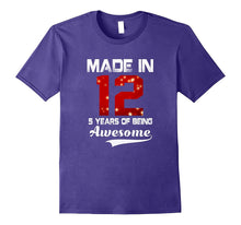 5th Birthday Gift T-Shirt Made in 2012 Awesome 5 Years Old