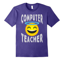 Computer Teacher Shirt - Angel Emoji Computer Teacher Tee