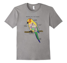 Sun Conure Funny Parrot T-Shirt - Anatomy of a Sun Conure