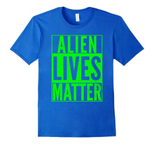 ALIEN LIVES MATTER Halloween Costume Green Nerd Dork T-Shirt