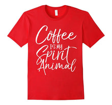Coffee Is My Spirit Animal Shirt Vintage Funny Tee
