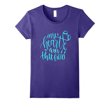 My Heart Is on That Field Shirt Mom Football Baseball Aqua