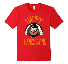 Happy Thanksgiving Turkey Pilgrim Hat T-Shirt