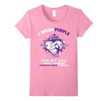 I Wear Purple for My Dad Pancreatic Cancer Awareness T-Shirt