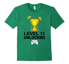 Funny 11th Birthday Level 11 Unlocked T-Shirt Gamer Gift Tee