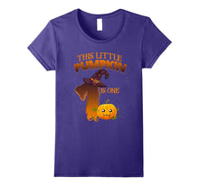 1 Year Old 1st Birthday Tshirt - Halloween Little Pumpkin