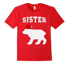 Sister Bear With Santa Hat Christmas Pajama Matching T-Shirt
