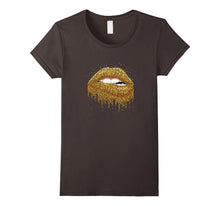 Sexy Gold Glitter Lips Shirt