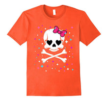 Girls Halloween Shirt - CUTE SKULL AND CROSSBONES T-Shirt