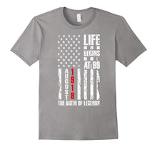 99th Birthday Life Begins at 99 August 1918 Gift T Shirt