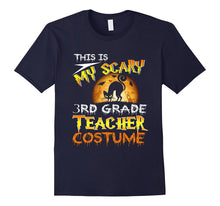 My Scary 3rd Grade Teacher Costume Shirt Cat Moon Halloween